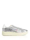 Autry "dallas Low Sparkling" Sneaker In Silver