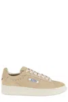 Autry Dallas Low Suede Sneakers In Neutral