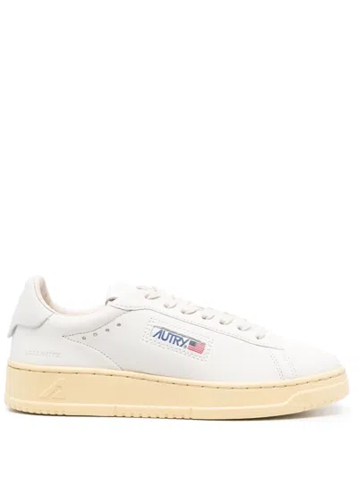 Autry Minimalist Low-top Sneakers With Subtle Branding In White