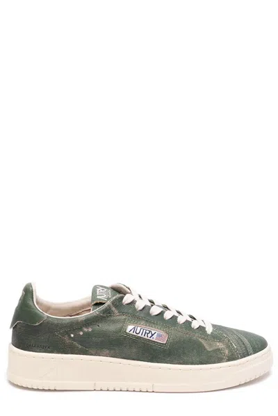 Autry Dallas Leather Sneakers In Green