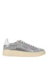Autry "dallas Low Sparkling" Sneaker In Silver