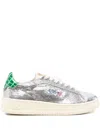Autry Dallas Low Sneakers Featuring Crystals In Animal Print