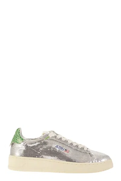 Autry Dallas - Sequinned Trainers In Silver