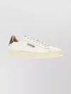 Autry Dallas Nubuck-trimmed Leather Sneakers In White