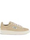 Autry Dallas Low Suede Sneakers In Neutral