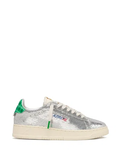 Autry Dallas Sneakers In Silver