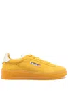 Autry Transparent Sole Sneakers With Contrasting Accents In Yellow