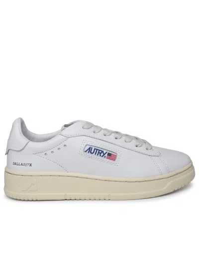 AUTRY AUTRY DALLAS WHITE LEATHER SNEAKERS