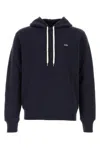Autry Navy Cotton Hoodie With Drawstring Hood And Contrast Logo In Blue