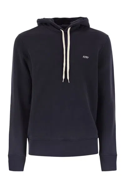 Autry Dark Blue Cotton Sweatshirt
