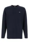 Shop Autry Dark Blue Cotton T-shirt In A6jb