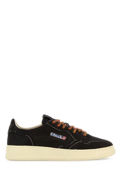 AUTRY AUTRY DARK BROWN CALF HAIR MEDALIST SNEAKERS