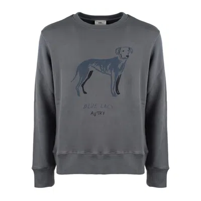 Autry Dark Gray Sweatshirt Blue Lacey