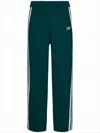 Autry Deep Green Relaxed Fit Jogger Pants With Contrasting Stripes In Green