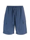 Autry Drawstring Cargo Shorts In Blue