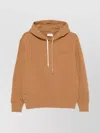 Autry Drawstring Hooded Knitwear With Ribbed Cuffs In Black