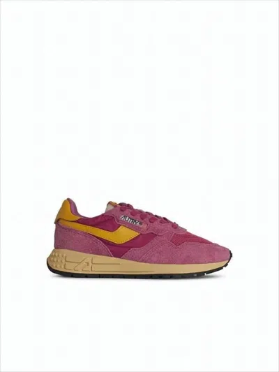 Autry Dynamic Suede And Nylon Sneakers In Multi