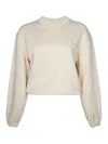 Autry Ease Cotton Sweatshirt With Star Patch In Neutral