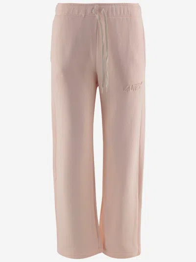 Autry Ease Jogging Pants With Logo In Pink