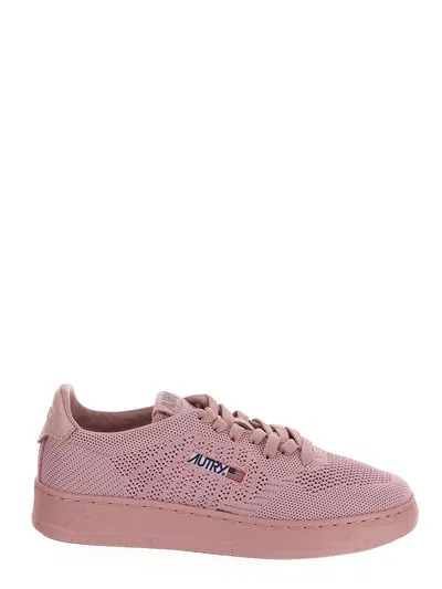Autry Easeknit Low Sneakers In Pink