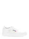 AUTRY 'MEDALIST EASEKNIT' WHITE LOW TOP SNEAKERS WITH PERFORATED DESIGN IN KNIT WOMAN