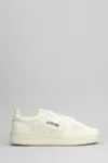Autry Easeknit Sneakers In Beige Fabric In White