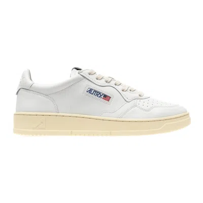 Autry Edalist Low Leather Sneakers In White