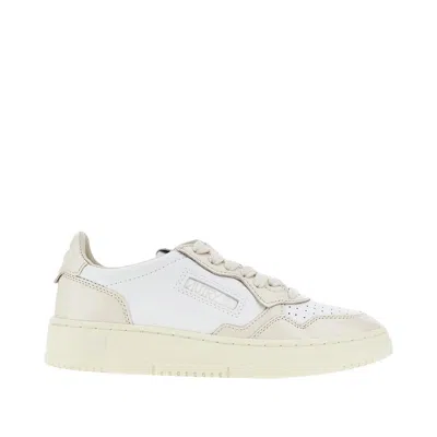 Autry Edalist Low Sneakers With Patent Details In White