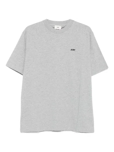 Autry Edelweiss Cotton T-shirt In Gray