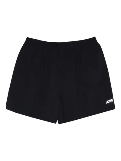 Autry Elastic-waist Mini Short In Black