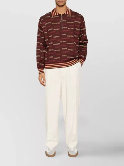 Autry Elastic Waist Nylon Joggers In White