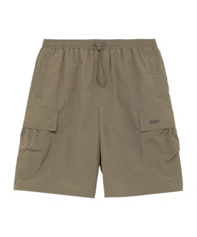 Autry Elastic Waist Shorts In Green