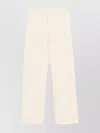 Autry Elastic Waistband Side Pockets Trousers In Neutral