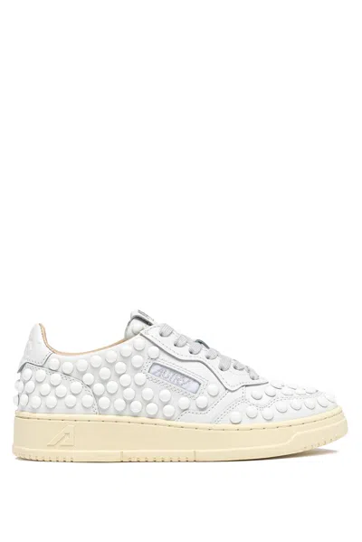 Autry Elegant Mini Flat Shoes For Women In White
