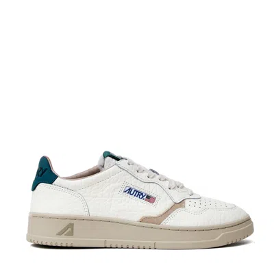Autry Elephant Dark Sea Medalist Low Leather Sneakers In Multi