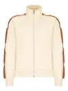 Autry Embellished-sleeve Track Jacket In Neutral