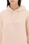 Autry Hooded Sweatshirt With Logo Embroidery And Elasticized Edges In Pink