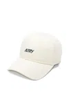 Autry Embroidered Cotton Cap In White