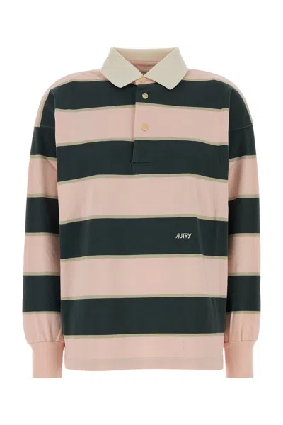 Autry Embroidered Cotton Polo Shirt In White