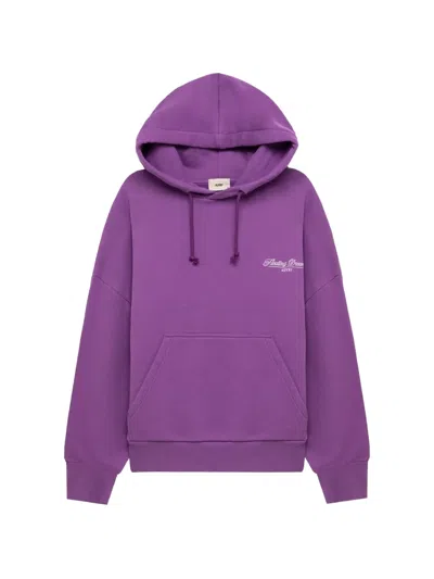 Autry Embroidered Hoodie In Purple