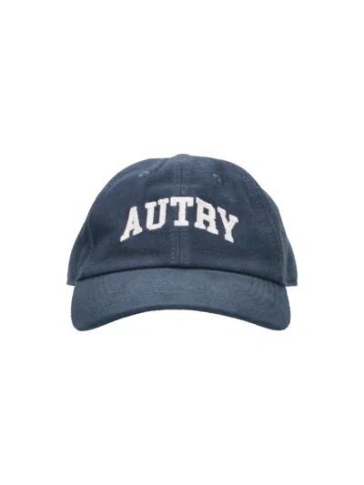 Autry Embroidered Logo Baseball Cap In Blue