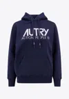 Autry Cotton Sweatshirt With Embroidered Logo In Blue