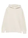 Autry Beige Sweatshirt With Drawstring Hood In Neutral