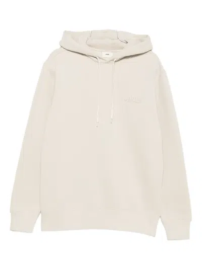 Autry Embroidered-logo Hoodie In Neutral