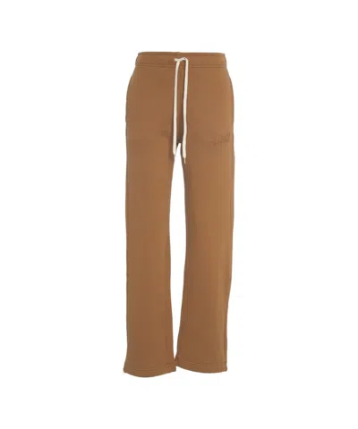 Autry Embroidered Logo Joggers In Brown