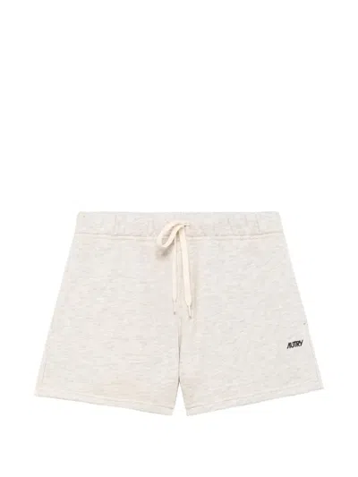 Autry Embroidered Logo Shorts In Metallic