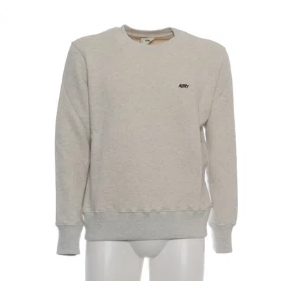 Autry Embroidered Logo Sweatshirt In Soft Cotton In Gray