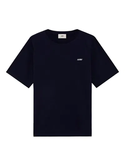 Autry Embroidered-logo T-shirt In Blue