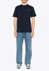 Autry T-shirt With Logo Embroidered On The Front In Blue
