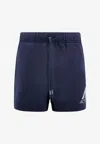 Autry Embroidered Logo Track Shorts In Blue